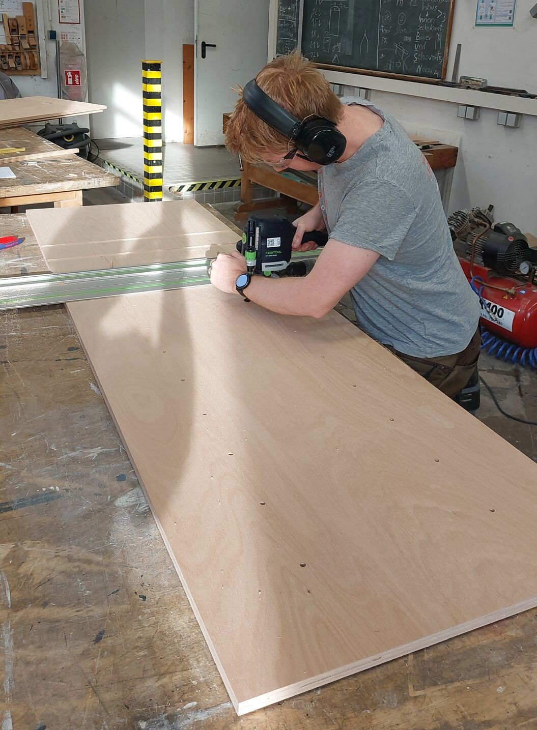 Nuten fräsen für die Leisten